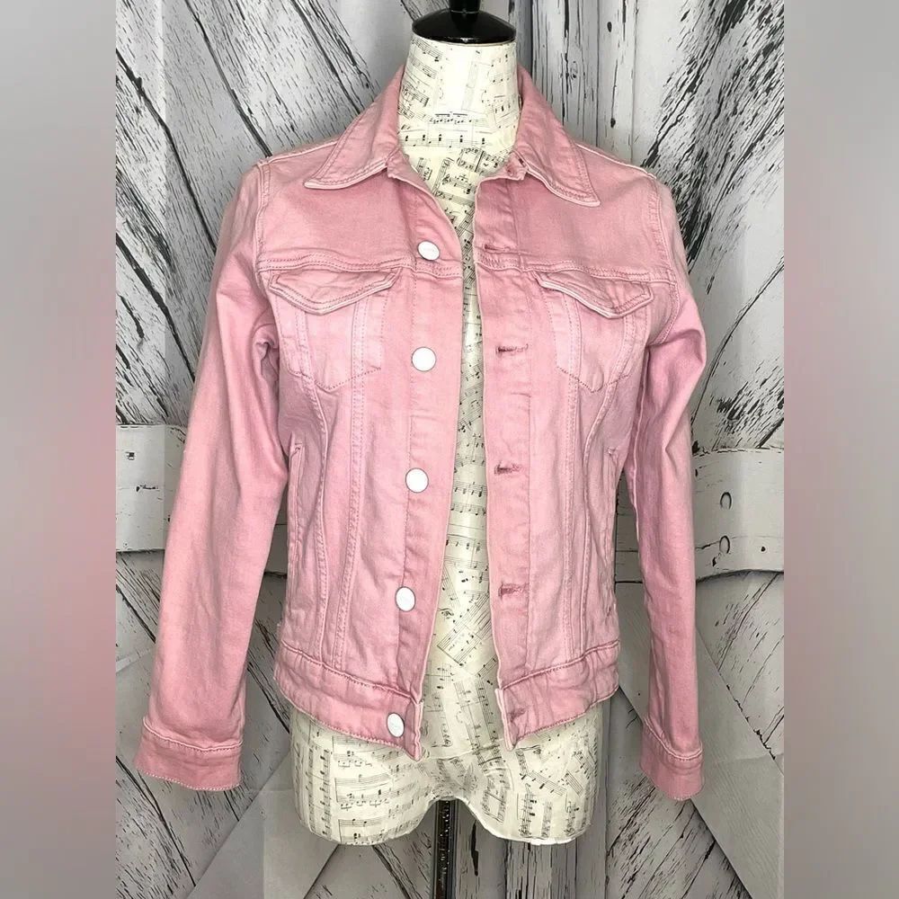 Warp + Weft Jean Jacket Pink XS